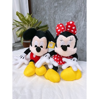 [ พร้อมส่ง ] ตุ๊กตามิกกี้เมาส์ ตุ๊กตามินนี่เมาส์ ตุ๊กตาดิสนี่ mickey minnie disney