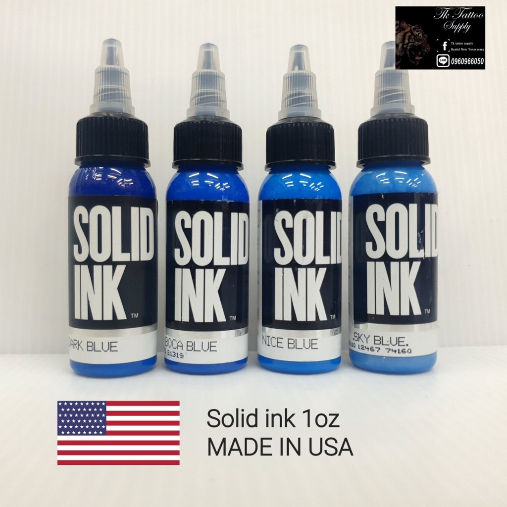 SOLID INK 1OZ. หมึกแท้usaมีหลายเฉด ขนาด30มิล - tktattoosupply - ThaiPick