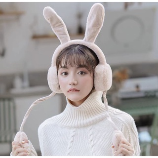 ที่ปิดหูกระต่าย Bunny ear mask ผู้หญิง ขนนุ่ม เหมาะกับฤดูหนาว ให้ความอบอุ่น แฟชั่น