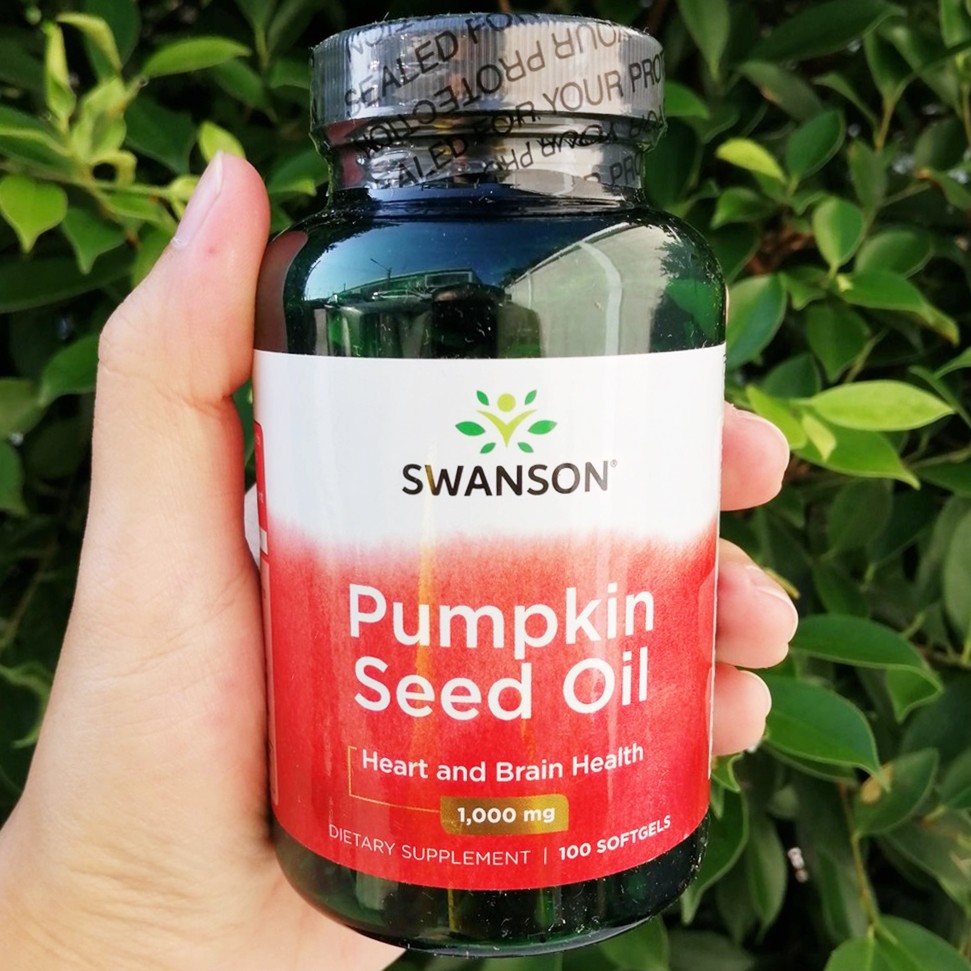 น้ำมันเมล็ดฟักทองสกัด Pumpkin Seed Oil 1000mg 100 Softgels (Swanson®)