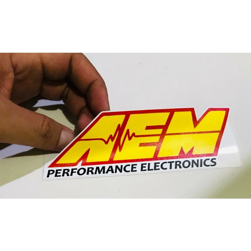 สติ๊กเกอร์ตัดรถยนต์โลโก้ AEM