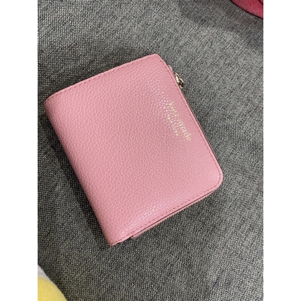 กระเป๋าสตางค์kate spade สีชมพูหวานๆ ของแท้100%