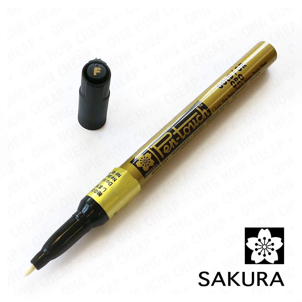 ปากกาเพ้นท์ F 1.0 mm หัวเล็ก Sakura Pen-Touch Paint Marker สีทอง/สีเงิน/สีขาว XPMK ราคา ถูกที่สุด ดีลบีเคเค แกลเลอรีภาพที่ 5