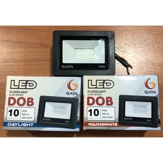 โคมฟลัดไลท์ LED 10W  ทรง Slim DOB สีดำ