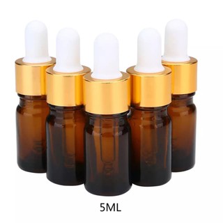 ขวดสีชาอโรม่า พร้อม ดรอปเปอร์  ขนาด 5 ml ลด 50 บาท ใส่โค้ด WSEP7CL4