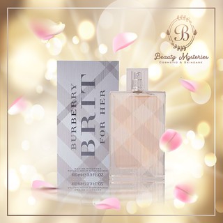 น้ำหอมผู้หญิง ของแท้ ส่งฟรี ป้ายคิง Burberry Brit For Her EDT 100ml น้ำหอมเบอเบอร์รี่