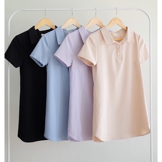 Polo dress shirt เดรสสั้นคอโปโล