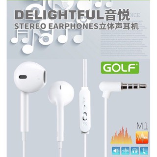 หูฟัง Golf M1 Stereo Earphones Small talk for ios&amp; Android