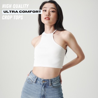 Ultra-Comfort Not Basic Crop-Top - White (READY-TO-SHIP)