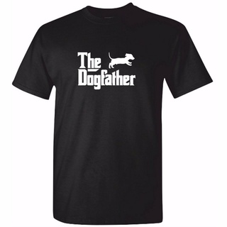 [S-5XL]เสื้อยืดลําลอง แขนสั้น คอกลม พิมพ์ลาย The Dog Father Sausage สไตล์วินเทจ สําหรับผู้ชาย