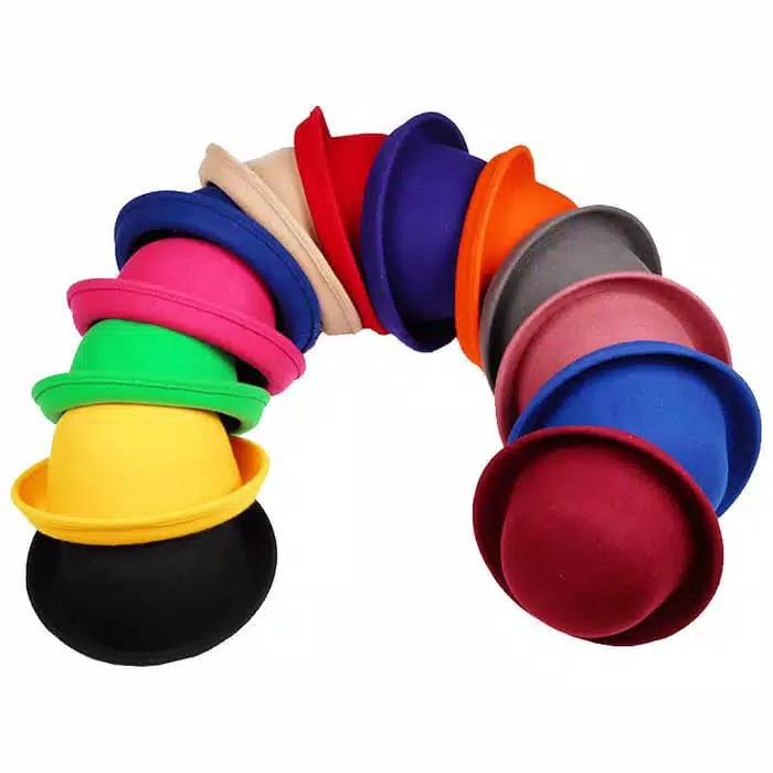 CHILDRENS CAPLIN HAT BOWLER FEDORA CHAPLIN HAT PLAIN