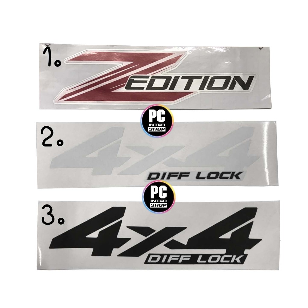 สติ๊กเกอร์ Revo 2020 z-edition 4x4 diff lock
