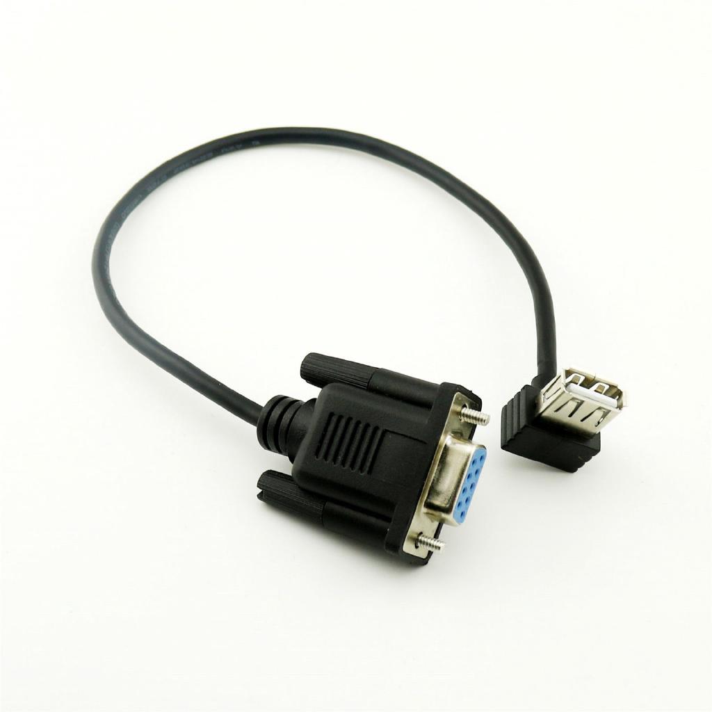 rs 232 db 9 female to usb 2 . 0 a female อะแดปเตอร์แปลงสายเคเบิ้ลสําหรับ pc คอมพิวเตอร์