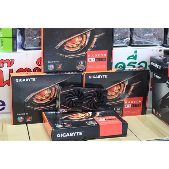 การ์ดจอ Gigabyte RX570 4GB การ์ดจอมือ2