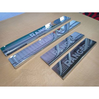 สคัพเพลท ชายบันได Scupe plate Ranger 2012-ปัจจุบัน 4 ประตู และแคป สแตนเลส 100% ไม่เป็นสนิม