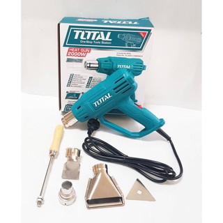 TOTAL เครื่องเป่าลมร้อน ปืนเป่าลมร้อน 2000 วัตต์ รุ่นTB20036 (Heat Gun)ใช้ลอกสี ดัดงอพลาสติก ท่อพีวีซี