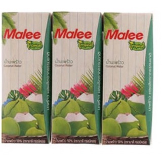 Malee Tropical Coconut 50% 180 ml. 3/pack มาลี ทรอปิคอล น้ำมะพร้าว 50% 180 มล.x3