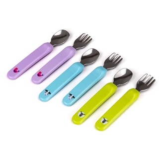 Kidsme ชุดช้อนส้อมพร้อมกล่อง (Premier Spoon &amp; Fork with Case)