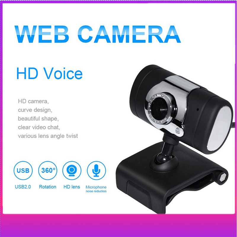 Ready StocksHD cam USB Computer Camera With Mic Widescreen Video