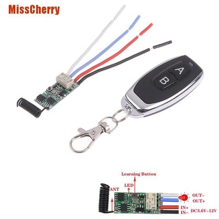 (Misscherry) สวิตช์รีโมตคอนโทรลไร้สาย 433mhz Rf 1CH สําหรับสกูตเตอร์