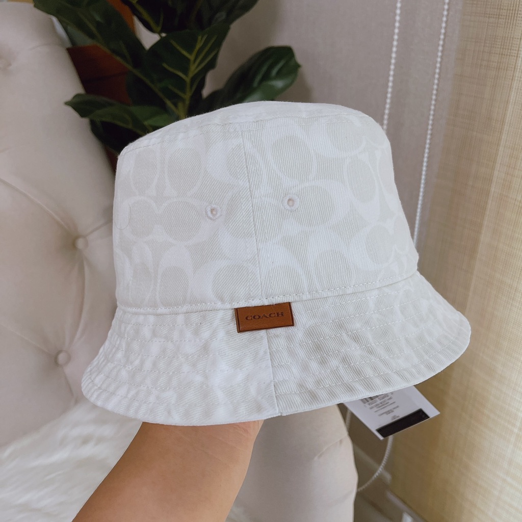 COACH Signature Denim Bucket Hat