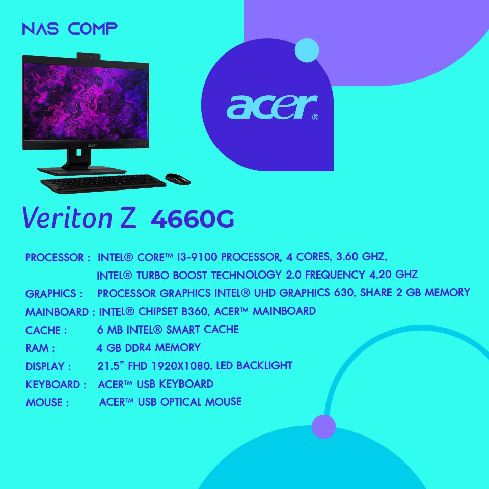 Acer Veriton Z4660G / All In One /Intel Core i3