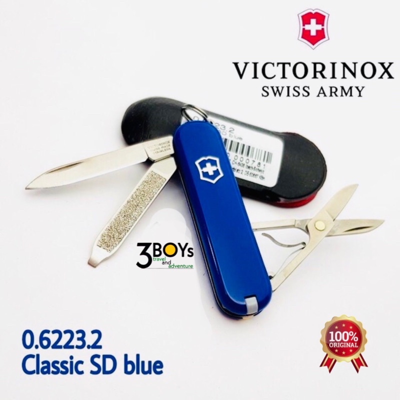 มีด Victorinox รุ่น Classic SD มีดพับ 7ฟังก์ชั่น รุ่นที่ขายดีที่สุดของ Victorinox ที่ถูกเรียกติดปากว่า "สวิสจิ๋ว"