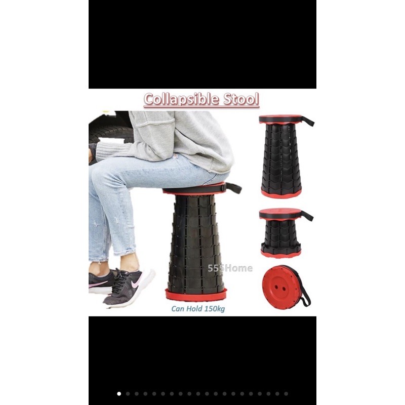 Foldable Collapsible Stool / Outdoor Fishing Picnic Folding Ch