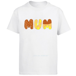 เสื้อยืดสีขาวเสื้อยืด พิมพ์ลาย Bluey Mum สไตล์ฮาราจูกุ เหมาะกับของขวัญวันแม่ สําหรับผู้ชาย และผู้หญิงS-4XL