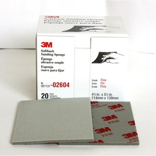 3m PN2604 ฟองน้ำกระดาษทราย  Soft Sanding Sponge (แพ็ค 1 ชิ้น)