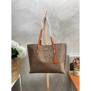 🎊💖🌇🚜@1,790.-📍(ลดพิเศษ 7 %) 💯 🛒🛒Big Discount 2022🛒🛒COACH F1665 MOLLIE TOTE IN SIGNATURE CANVAS