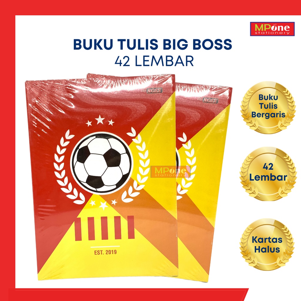 (1 แพ็ค มี 6) สมุดโน๊ต Big Boss / สมุดโน๊ต Big Boss 42 แผ่น / สมุดโน๊ต Sidu Big Boss Boxy