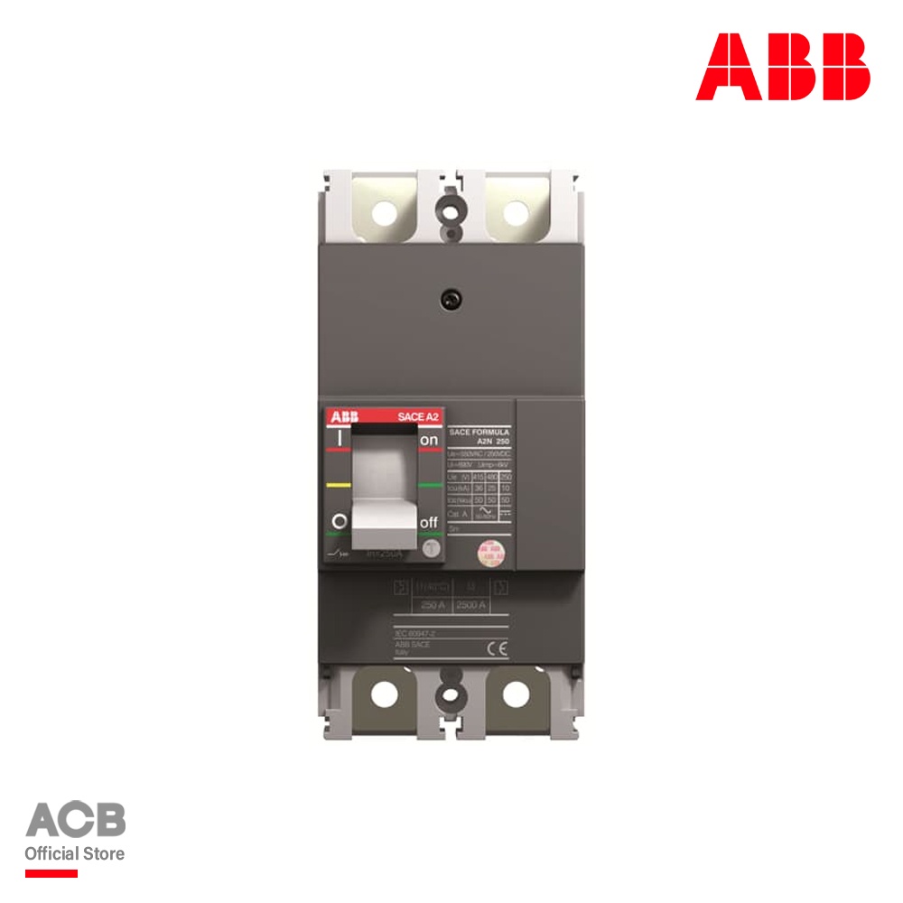 ABB : 1SDA066547R1 Moulded Case Circuit Breaker (MCCB) FORMULA : A2N 250 TMF 250 2P F F