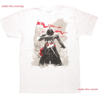 แฟชั่นคลาสสิกmake the running เสื้อยืดยอดนิยม Assassins Creed Revelations Ezio T-Shirt, Small Short sleeve T-shirts ขนา