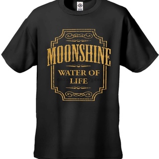 เสื้อยืดผ้าฝ้ายพิมพ์ลายเสื้อยืด พิมพ์ลาย Moonshine Water Of Life ตลก สําหรับผู้ชาย #B407