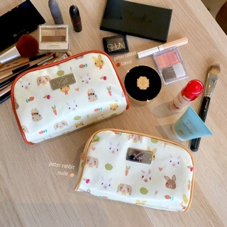 Cosmetic Bag กระเป๋าเครื่องสำอางค์ผ้าเคลือบกันน้ำ ลายPeter Rabbit