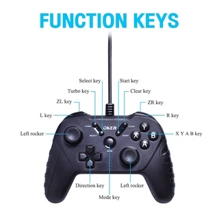 🚀ส่งเร็ว🚀 OKER U-308 GAMEPAD CONTROLLER จอยสติ๊ก OKER Joy Stick Analog จอยเกมส์ For PC & Xbox360 Xinput GAMING