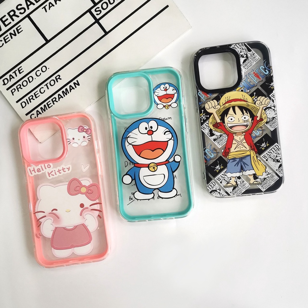 เคสประกบกันกล้อง เคสใสสกรีนลาย เคสนิ่ม ถอดเลนส์กล้อง รุ่นOPPO A16 A15 A53 A9 2020 A54 A94 A3S A5S Reno7Z Reno5 A95