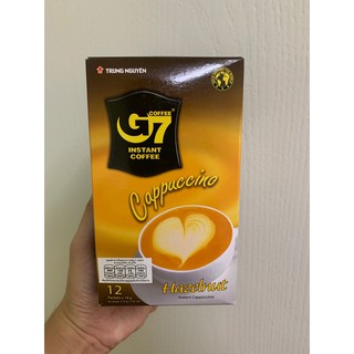 ปลอมคืนเงิน G7 Cappucino Hazelnut 3in1 Coffee กาแฟเวียดนาม 12ซอง