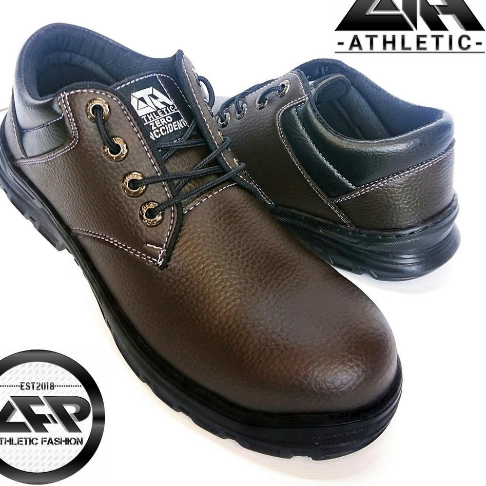 โอเคราคา.. ATH BrownMix Low Boots Safety Shoes Premiu Safety Shoes Short Strap Safety Shoes