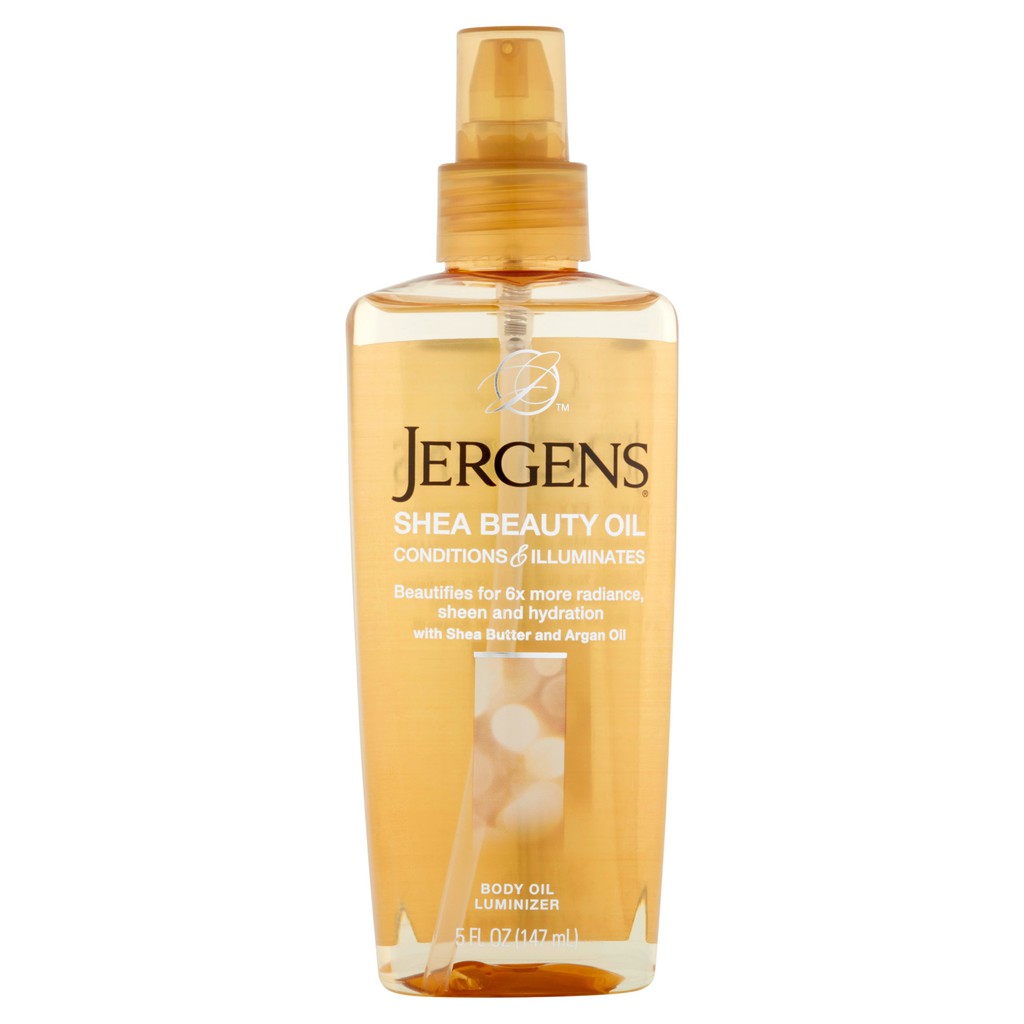 (พร้อมส่ง) Jergens Shea Beauty Oil with Shea Butter and Argan Oil 147ml