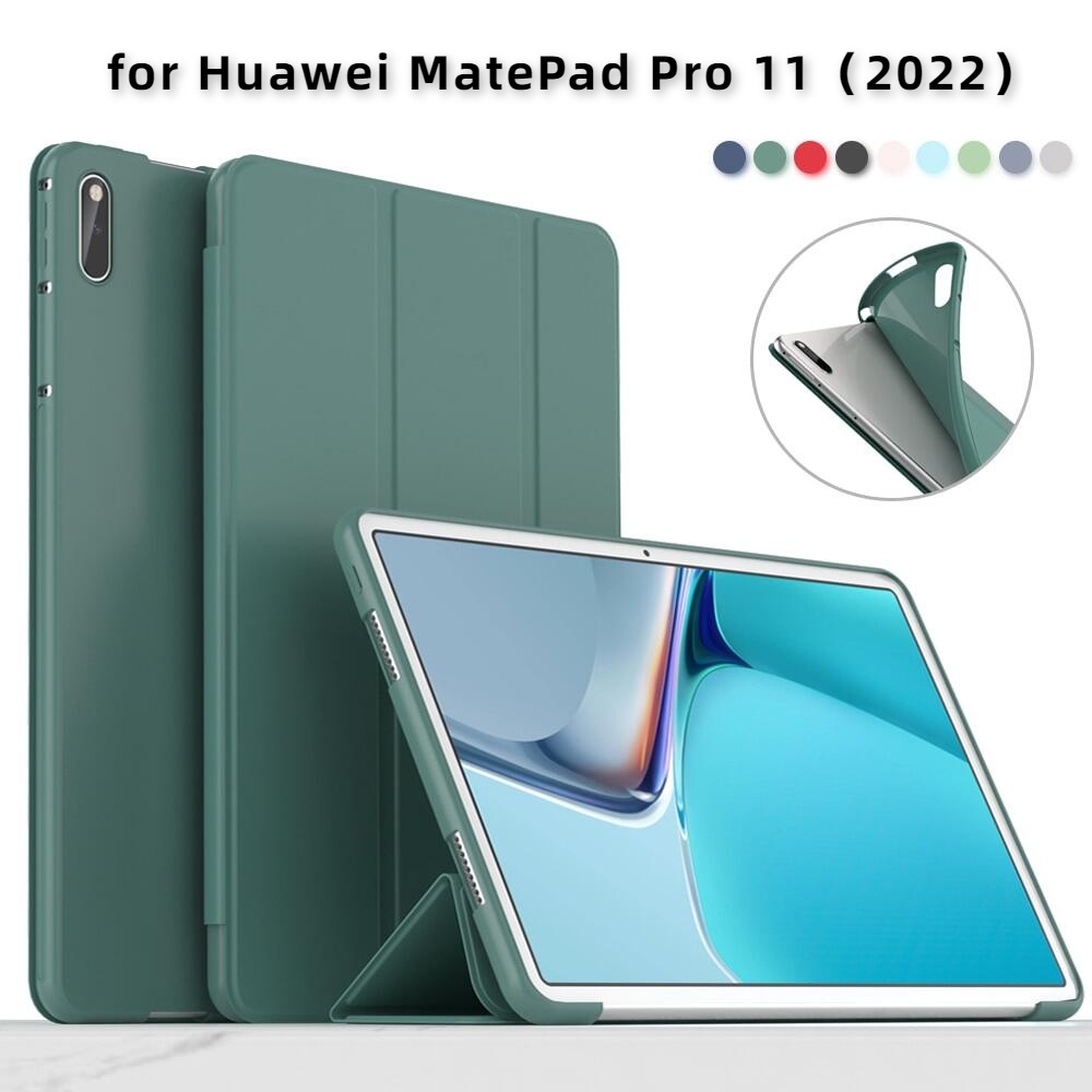 เคสแท็บเล็ต แบบฝาพับ พร้อมขาตั้ง สําหรับ Huawei MatePad Pro 11(2022)Pro 12.6 10.8 10.4 T10s MediaPad M5 M6 10.8 Honor V6 Pad 8 12 นิ้ว