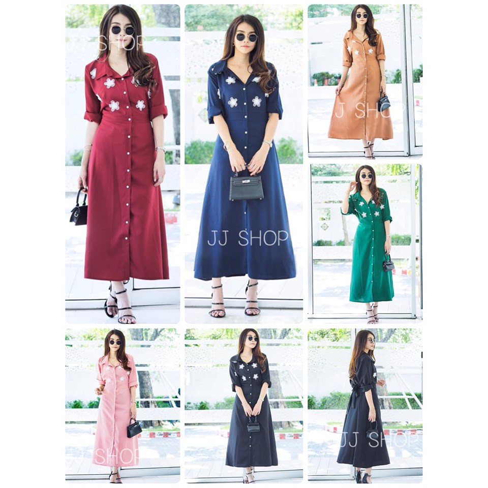 เดรสสาวอวบ JJ shop สวยมาก