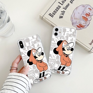 Mickey mouse เคสไอโฟน 11 pro case disney iPhone 8พลัส 7 8 Plus Se2020 เคส X Xr Xs Max 14 13 12 11 promax phone cover