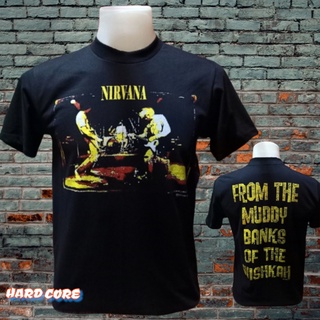 เสื้อวง NIRVANA วงร็อค ไม่มีตะเข็บข้าง คอฟิต ป้ายUS เสื้อยืด เสื้อวินเทจ เสื้อทัวร์ วงร็อคต่างประเทศสามารถปรับแต่งได้