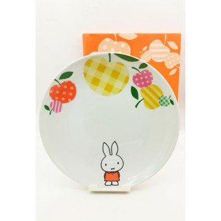 จานเซรามิค​ Miffy​ สีขาว/ครีม งาน Lawson