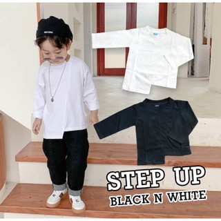 Step Up Black n White เสื้อแขนยาวผ้า cotton