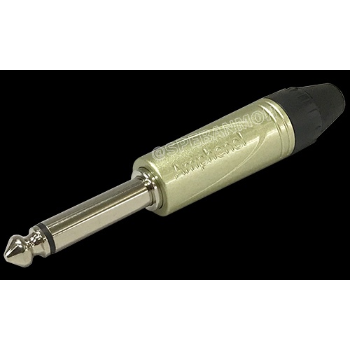 QM2P ปลั๊กไมค์ โมโน Amphenol Mono Phone Plug 1/4'' 6.35mm