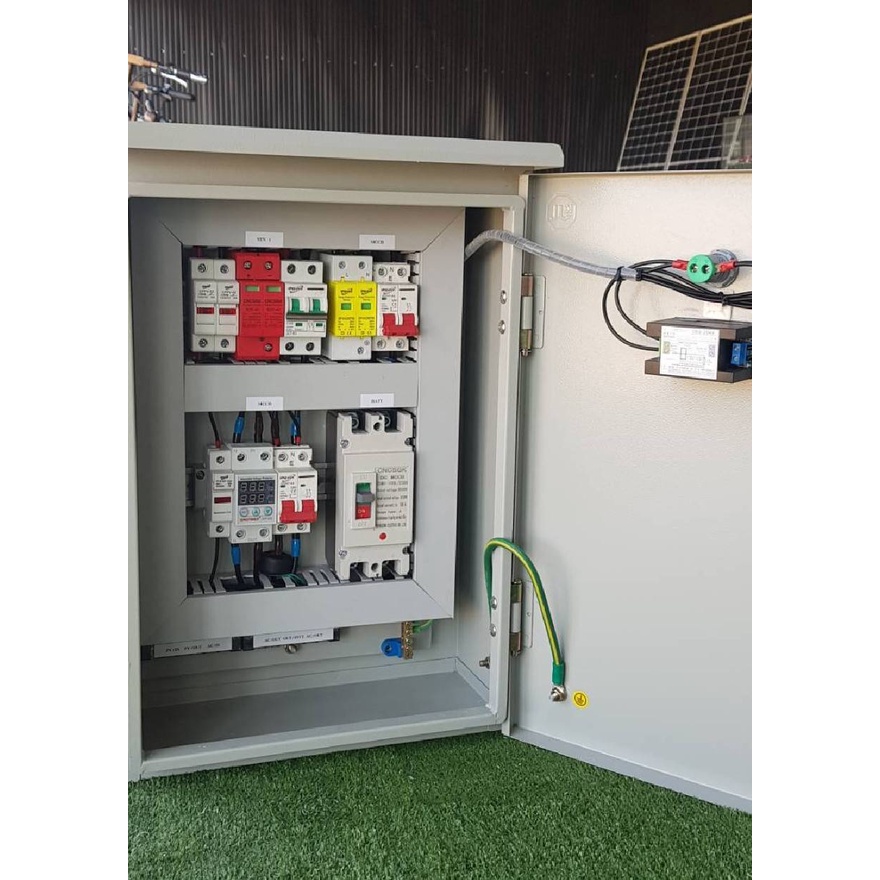 Off grid solar combiner AC/DC 1 string ตู้คอมบายเนอร์ สำหรับระบบออฟกริด ...