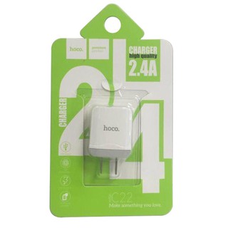 HOCO C22 หัวชาร์จMini 1 USB Charger adapter 2.4A ไฟเต็ม